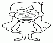 Printable gravity falls mabel girl coloring pages