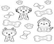 Printable paw patrol treats coloring pages