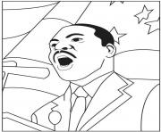 Printable Martin Luther King Jr Day for Preschool coloring pages