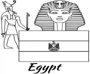 Printable egypt flag sphinx coloring pages
