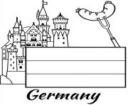 Printable germany flag castle coloring pages