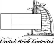 Printable united arab emirates flag coloring pages