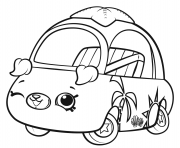 Printable Shopkins Cutie Cars Wink coloring pages
