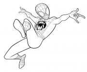 Printable Spider Man Coloring Miles Morales coloring pages