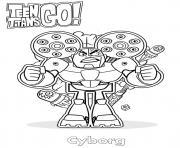 Printable Cyborg Teen Titans Go coloring pages