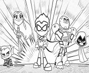 Printable Teen Titans Go 2 coloring pages