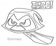Printable Raven Teen Titans Go1 coloring pages