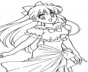 Printable glitter force cute venus coloring pages