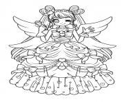 Printable cute glitter force anime coloring pages