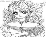 Printable glitter force retro coloring pages