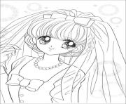 Printable glitter force Happy Paradise Beautiful Eyes coloring pages
