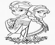 Printable frozen cartoon coloring pages