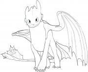 Printable baby toothless how train your dragon coloring pages
