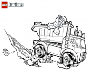 Printable lego garbage truck coloring pages