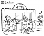 Printable lego shopping coloring pages