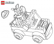 Printable lego construction mini truck coloring pages