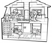 Printable lego juniors coloring pages