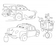 Printable lego juniors lightning mcqueen and junior  coloring pages