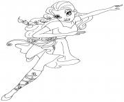 Printable Poison Ivy Super Hero Girls DC coloring pages