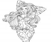 Printable Girls of Batman Comics Poison Ivy coloring pages