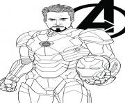 Printable avengers endgame iron man tony stark coloring pages