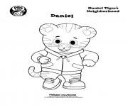 Printable Daniel Tiger coloring pages