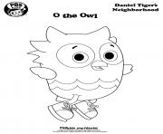 Printable O the Owl Daniel Tiger coloring pages