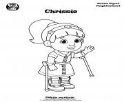 Printable Chrissie Daniel Tiger min coloring pages