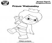 Printable Prince Wednesday Daniel Tiger min coloring pages
