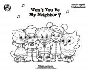 Printable Be My Neighbor Daniel Tiger min coloring pages