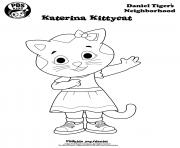 Printable Katerina Kittycat Daniel Tiger min coloring pages