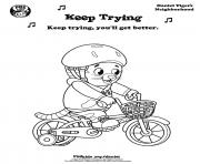 Printable Keep Trying Daniel Tiger min coloring pages