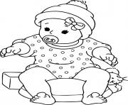 Printable enchanting baby coloring pages