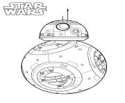 Printable BB 8 star wars 7 coloring pages