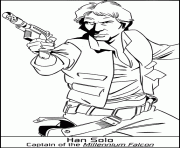 Printable star wars last jedi Han Solo coloring pages