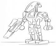 Printable lego battle droid coloring pages