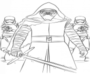 Printable kylo ren and the first order Star Wars Episode VII The Force Awakens coloring pages