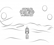 Printable 7 poster with stormtrooper finn Star Wars Episode VII The Force Awakens coloring pages