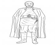 Printable count dooku Star Wars Episode II Attack of the Clones coloring pages
