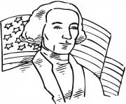 Printable george washington first president of united states coloring pages
