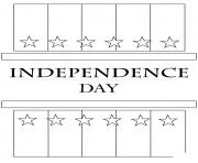 Printable independence day flag america coloring pages
