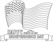 Printable happy fourth of july coloring pages