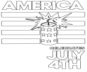 Printable america celebrates july 4th coloring pages