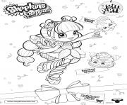 Printable Shopkins Doll Rainbow Kate 1 coloring pages