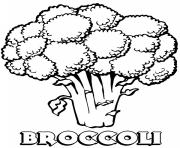 Printable vegetable broccoli coloring pages