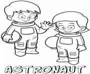 Printable professions astronauts coloring pages