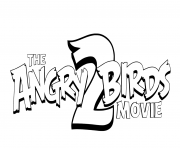 Printable Angry Birds Movie 2 Logo coloring pages