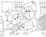 Printable Grandparentss for Kids coloring pages
