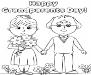 Printable happy grabdparents day coloring pages