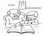Printable Grandparents Day coloring pages
